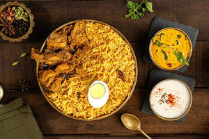 Andhra Chicken Fry Piece Biryani Bowl - 500ml