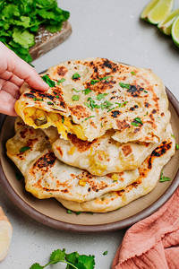 Stuffed Chicken Naan