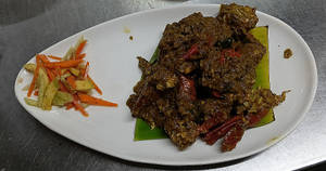 Andhra Chilly Crab