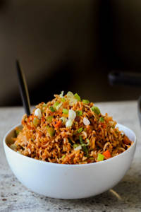 Schezwan Mushroom Fried Rice