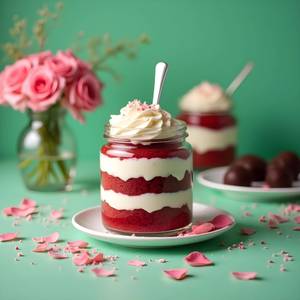 Red Velvet Jar Cake