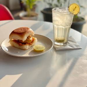 Vada Pav with cold drinks 125 ml      