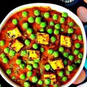 Green Peas Paneer Burji