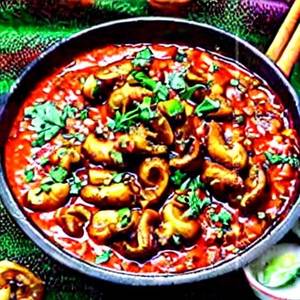 Baby Corn Mushroom Chilly