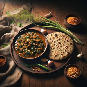 Lehsuni Methi Bajri Bhakari Combo