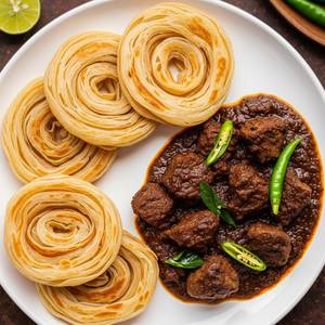 Parotta (1)+ Beef Chukka(1)