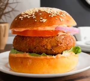 Veg tikki burger