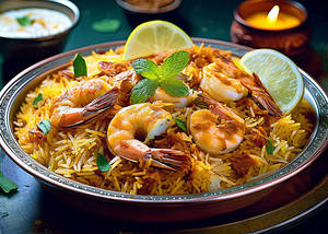 Jhinga Biryani (8 Pcs)