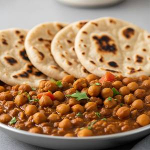 Chana Masala + 4 Tawa Roti                                                