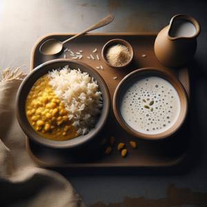 Dal Bhat With Butter Milk                                           