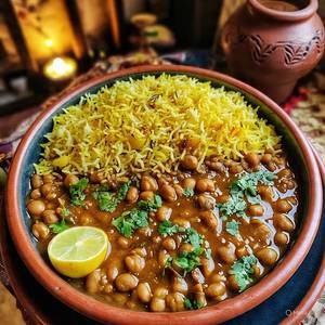 Punjabi Chole+jeera rice