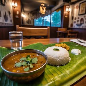 Sambar with rice combo