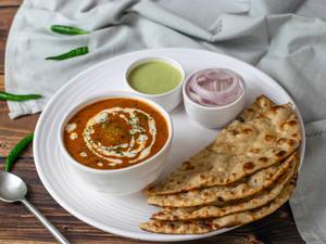 4 butter roti with dal