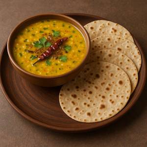 Dal tadka +4 tandoor roti                                            
