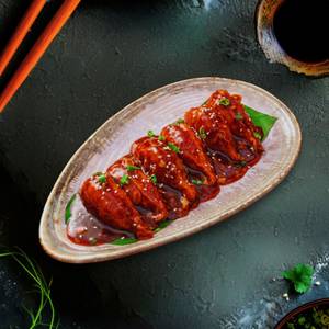 Chicken Manchurian Gravy Momo (5 Pcs)