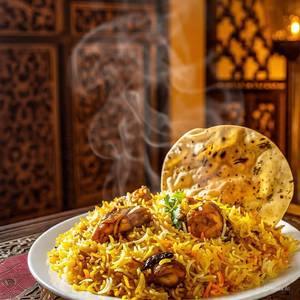 Chicken Biryani + Roasted Papad                           