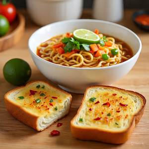 Maggie + Garlic bread                           