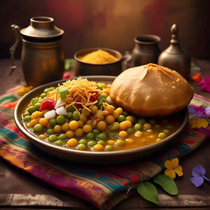 1 Ragda + 1 Kachori