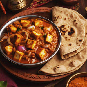 1 Paneer do pyaza + 5 Plain chapati