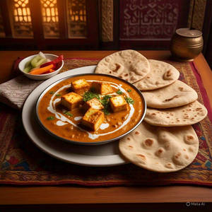 1 Shahi paneer + 5 Plain chapati
