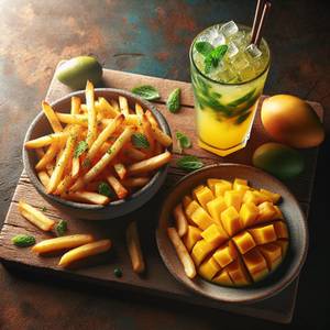French Fries + Mango Mojito                    