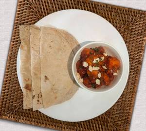 3 chapati + dragon chicken dry