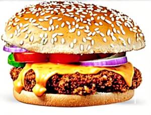 Veg Schezwan Burger