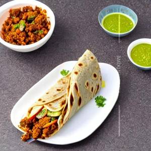 Soya Keema Wrap