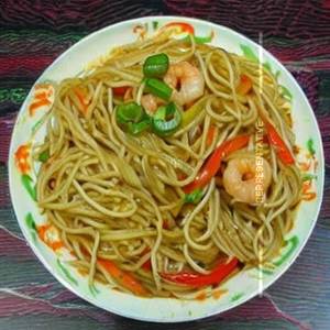 Prawn Three Pepper Noodles