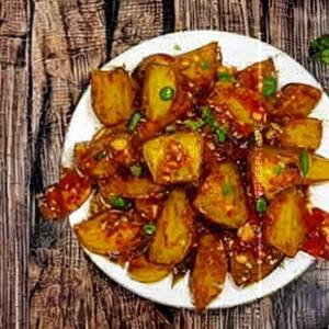 Shredded Potato in Hot Garlic Sauce