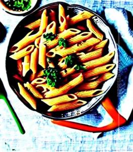 Hot Garlic Cheese Penne Pasta