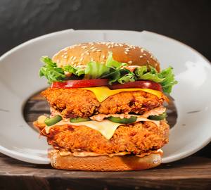 Double Trouble Chicken Burger