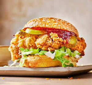 Fried chicken burger