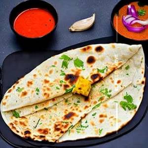 Paneer Tikka Wrap in Garlic Naan