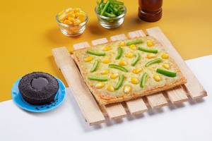 Corn & Capsicum Pizza and Chocolava Combo