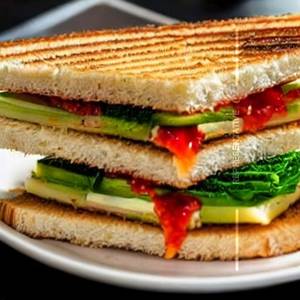 Jam Vegetable Sandwich