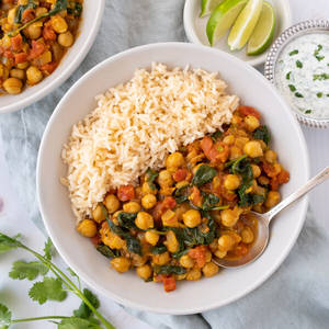 Chole + Plain Rice
