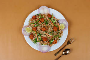 Veg Manchurian Noodles