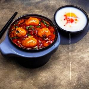 Egg Triple Manchurian Rice