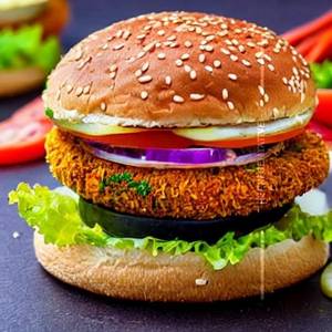 Veggie Tikki Burger-Cheese
