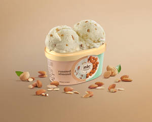Roasted Almond Ice Cream 500ml