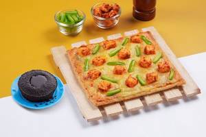 Paneer & Capsicum Pizza and Chocolava Combo