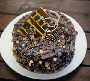 Chocolate butterscotch cake