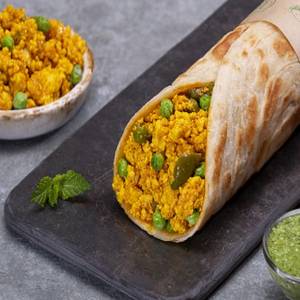 Punjabi Paneer Bhurji Kathi Roll