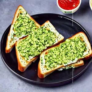 Cottage Cheese Pesto Open Toast