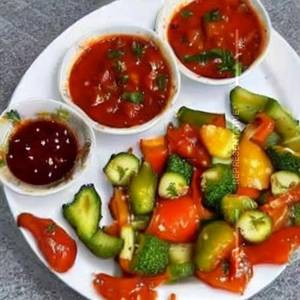 Mixed Veg Hot Garlic Sauce