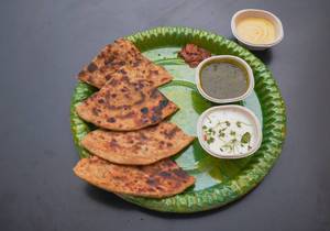 2 Mix Paratha With Dahi