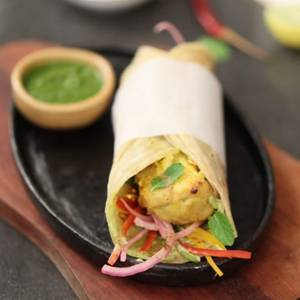 Soya Chaap Tikka Kathi Roll