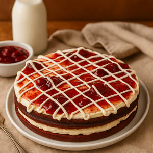 Berry Love Red Velvet Waffle Cake