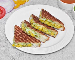 Corn Cheese Grilled Sandwich